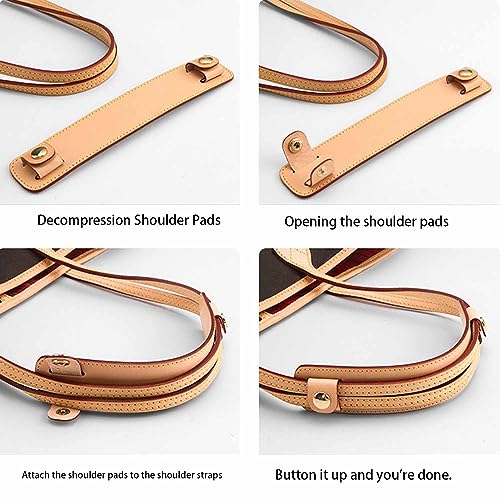 Vachetta Leather Shoulder Pad Soothing Shoulder Pad for Cossbody Bag Straps - color: Vachetta Beeswax Color