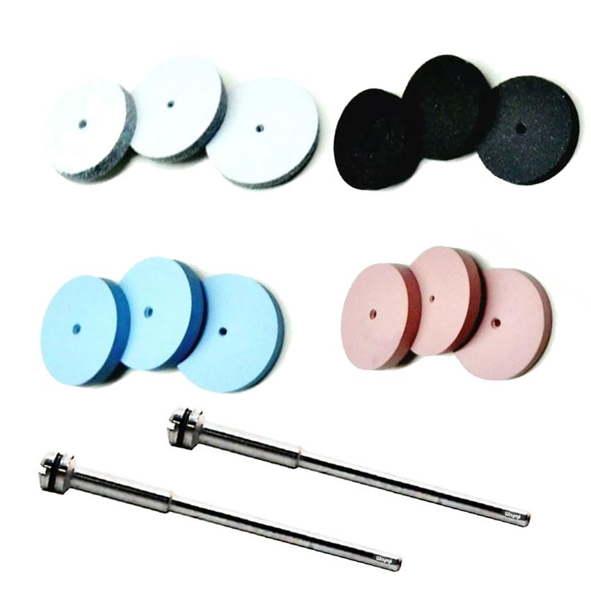 Silicone Polishing Wheel Square Edge Wheel Assortment 14 Piece Polishers Germany