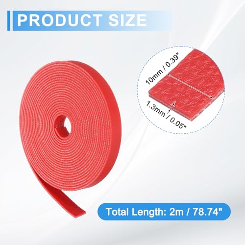 uxcell Leather Straps, 0.4 Inch Wide 157 Inch Long Soft Flat Leather Strips Cord for Craft Projects Tooling Belt Bag Making, Red - color: Red, size: 0.4 Inch Wide 157 Inch Long