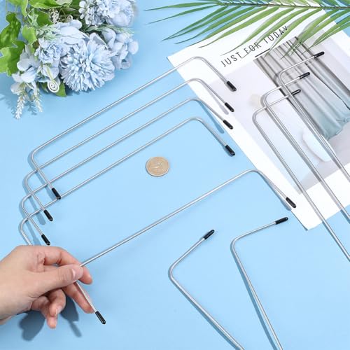 CRAFTYMELODY 10Pcs Metal Internal Wire Frames Handbag Purse Frame Rectangle Internal Bag Frame Hardware for Lunch Bag Purse Backpack Wallet DIY Sewing and Crafting Making Supplies Accessories - size: 73x251x3mm