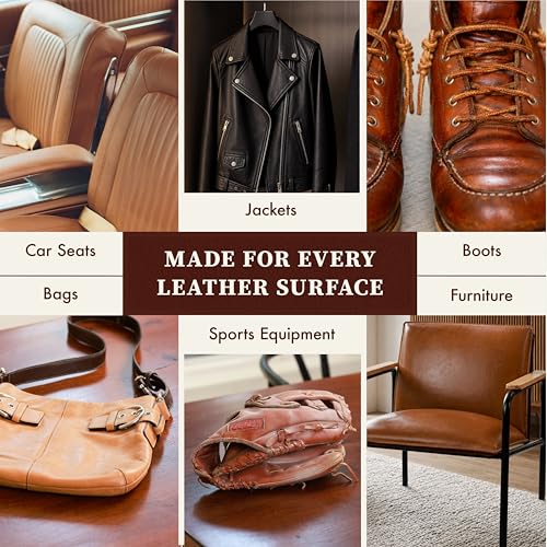 Lexol Horsehair Detailing Brush Set – Professional 3‑Piece Leather Cleaning & Care Kit for Bags, Shoes, Accessories, Upholstery & More – Soft, Scratch‑Free Natural Horsehair Brushes - style: 3pc Brush Set