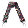 Wide Purse Strap Adjustable Replacement Crossbody Bag Strap Silver Hardware Shoulder Straps - color: Silver Hardware-pattern-purse Strap Tree-013