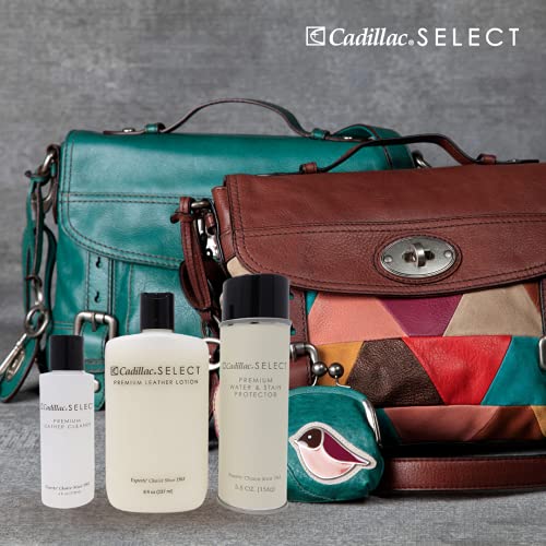 Cadillac Select Premium Leather Care Kit | Includes Cleaner, Lotion Conditioner & Water & Stain Protector