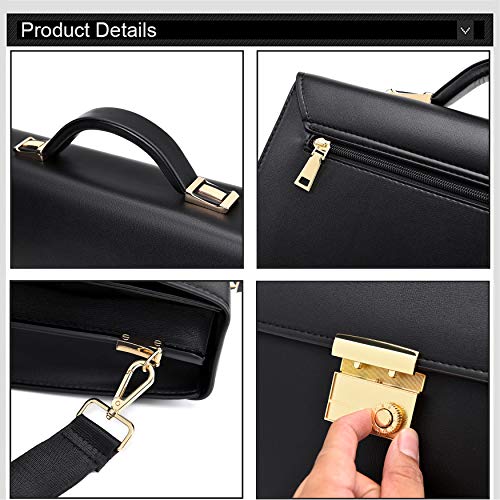 FSD.WG]Business Bag Leather Briefcase Shoulder Laptop Business Bag for Men - color: Brown