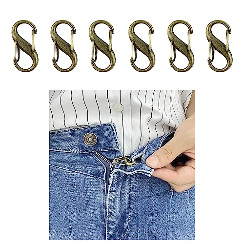 FYOURH Zipper Clasp Holders for Jeans - Keep Zipper Up on Pants - Bronze, Universal - style: Bronze