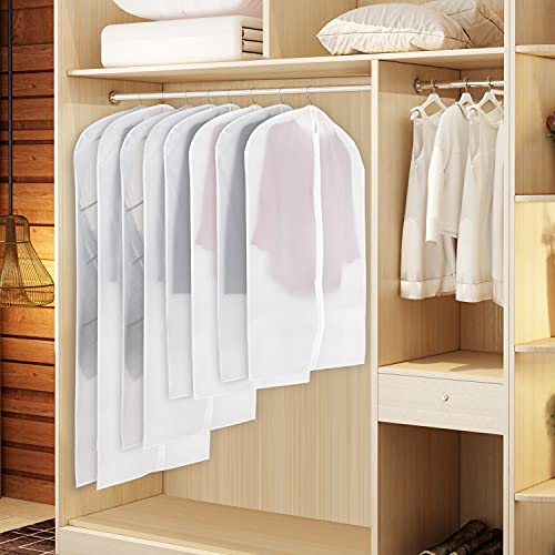Zilink Garment Bags for Long Dresses Translucent Suit Bag 60 in, 6 Pack - size: 60"-6pcs