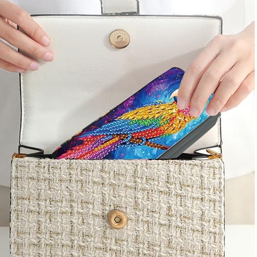 Diamond Painting Eye Glasses Case - color: Parrot 1