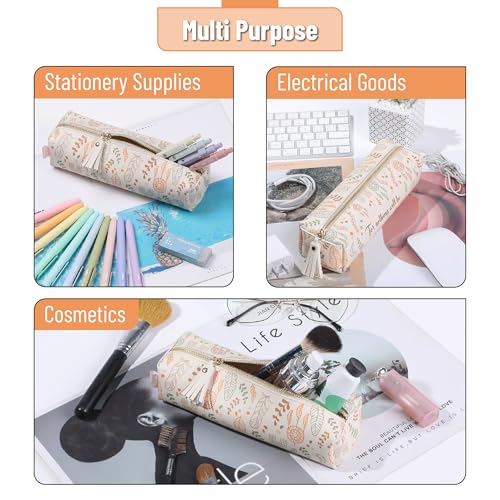 Mr. Pen- PU Leather Pencil Case, Boho Style - color: Boho