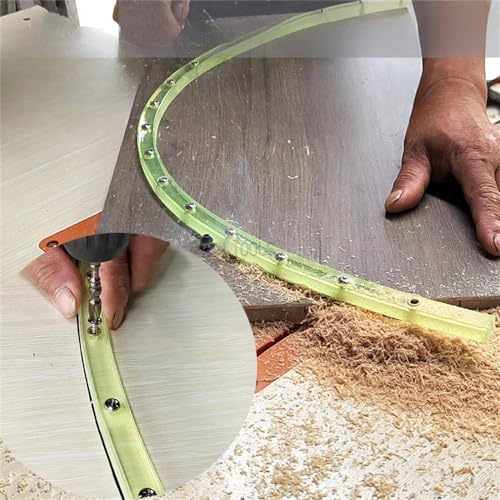 39 inch Flexible Curve Template, Woodworking Profiling Strip, Professional Contour Flexible Curve Tool Ideal for Wood Curve Pattern Making Tools, Router Template (Green) - color: Green-39inch