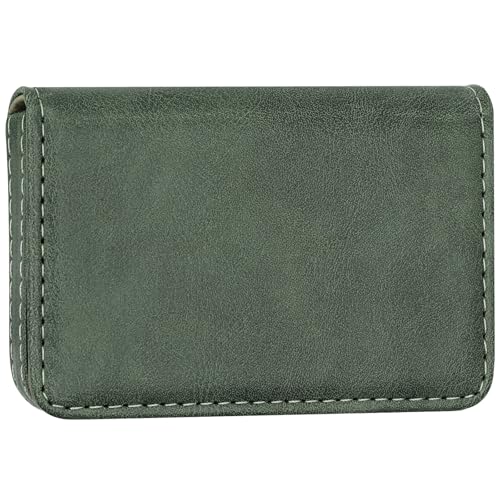 AI-DEE RFID Blocking Wallet - Minimalist Leather Business Credit Card Holder (12-Green) - color: 12-Green