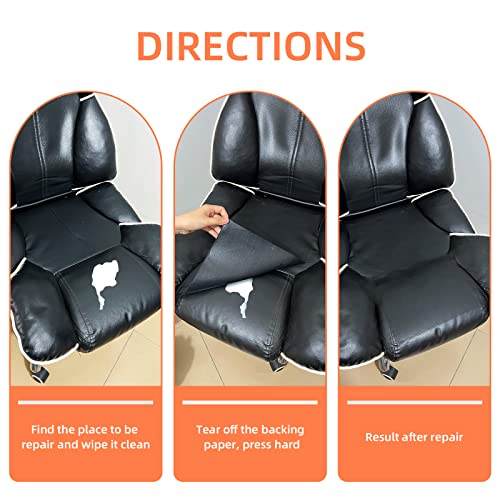 DXBULL Large Leather Repair Kit Self Adhesive Leather Tape Waterproof, DIY Leather Patch for Couches Car Seats Furniture Kitchen Cabinets Wall 23.6 x 78.7 inch (Dark Coffee) - color: Dark Coffee, size: 23.6x78.7 inch