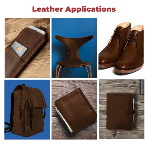 ELW Cowhide Bourbon Brown Leather 9-10 oz (3.6-4mm) Thickness Pre-Cut Calf Hide Full Grain Leather for Tooling, Holsters, Sheath, Carving, Embossing, Stamping - color: Bourbon Brown, size: Select