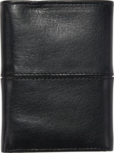 Rawlings | Men's Trifold Wallet Collection | Genuine Leather | Multiple Styles & Colors - color: Black | Home Run Collection