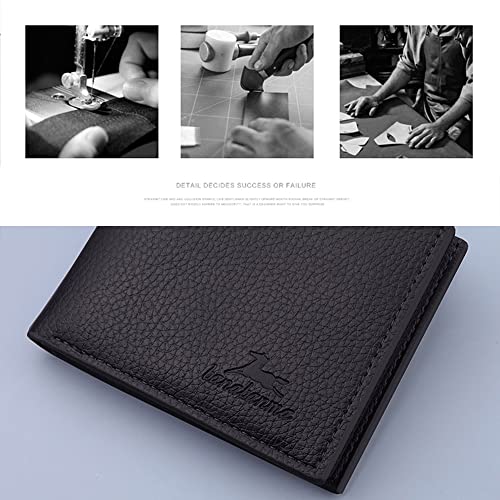 Slim Wallet for Men with Coin Purse, Minimalist Wallet with Zipper, Bifold Mens Wallets with Credit Card Holder, PU Leather Men's Wallet with Money Clip, Carteras Para Hombres (COFFEE) - color: COFFEE