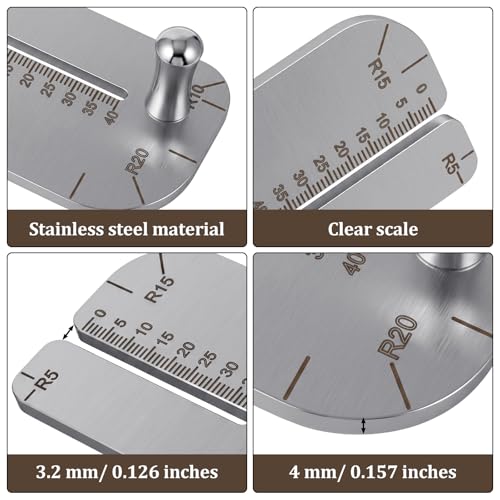 Leather Stitching Punch Aid Plate Stainless Steel Pulling Plate for Pricking Iron Aid Board Leather Working Crafting Tools Pull Up Prong Punch
