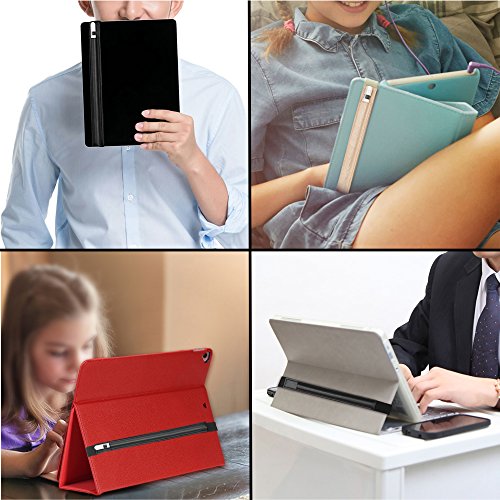 Doormoon Pencil Holder PU Leather Pouch Compatible for Apple Pencil, Black | Detachable, Elastic, compatible for Apple Pencil Pro, Apple Pencil (USB-C), Apple Pencil 1st/2nd