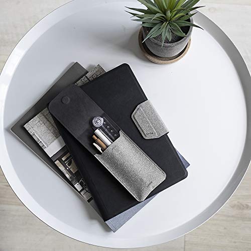 LHiDS Leather Pencil Pouch, Pen Bag for Three Fountain, Ballpoint & Rollerball Pens, Small Pencil Case, Travel Bags Organizer - color: Yellow, size: Large