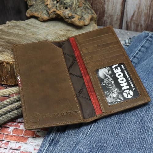 HOOEY Leather Men’s Western Rodeo Wallet (Hands Up - Nomad Print) - color: Hands Up -- Nomad Print