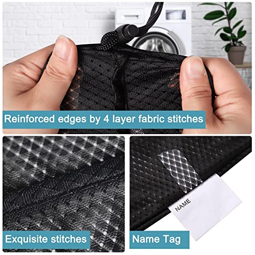 Polecasa 2 Pack Heavy Duty Diamond Mesh Laundry Bag, 30x36", Black | Extra Large Laundry Hamper Bag, Holds 3-4 Loads, Tear Resistant Mesh, Breathable Design, Drawstring Closure - color: Black, size: 30"x36"| 2 Pack