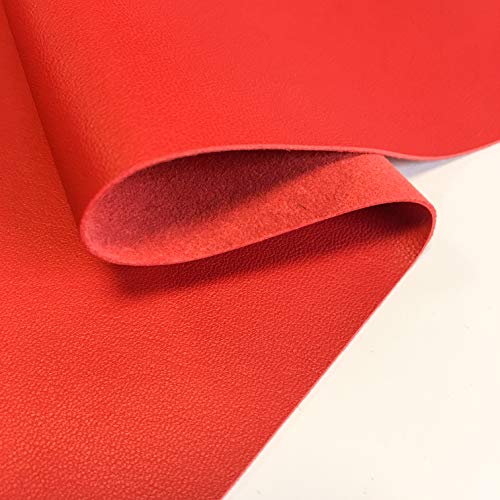 Real Bright RED Leather Material: Genuine True Red Lambskin Leather Sheet for Crafting, Sewing and Personalized Leather Projects (True Red, 12x18In/ 30x45cm) - color: True Red, size: 12x18In/ 30x45cm