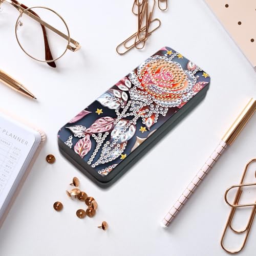 Diamond Painting Eye Glasses Case - color: Flower 3