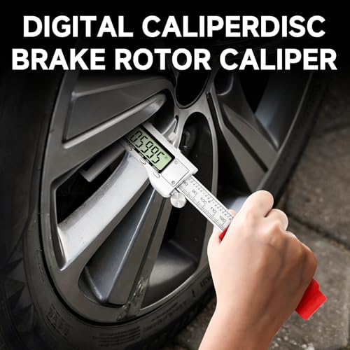 Digital Outside Groove Caliper, Disc Brake Rotor Micrometer, Digital Vernier Calipers Measuring Tool for Disc Brake, Brake Measuring Tool wtih Caliper- Inch/Metric Conversion (2 Inch/50mm)