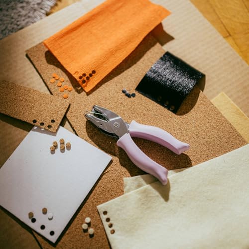 Fiskars 1/4" Circle Hand Hole Punch for Paper & Crafts, Purple - style: 1/4 in Circle