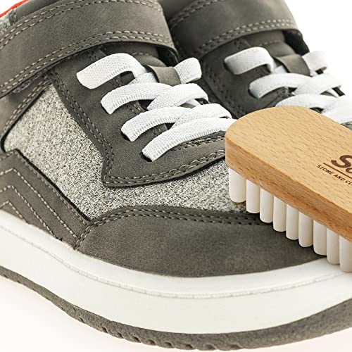 Variety Shoe Brush Kit - Double-Sided Shoe Polish Applicator & Horse Hair Brushes for Polishing - Nubuck & Suede Brush for Shoes, Soft Leather Cleaning with Microfiber Cloth - color: Shoe Brush Kit