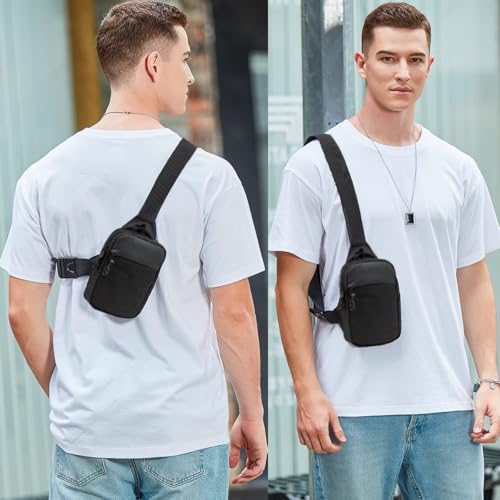 Mini Sling Bag for Men Crossbody,Small Chest Bag Casual Trendy Waterproof Lightweight Phone Crossover Daypack - color: Small Sling Bag-a