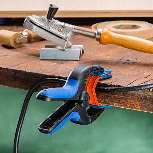 Rockler Medium Spring Bandy Clamps (Pair) One-Handed Nylon Clamps | Spring Clamps – Quick One-Handed Clamping – Medium Bandy Clamps – Nylon Construction – Pair Pack - size: 1PACK-Medium