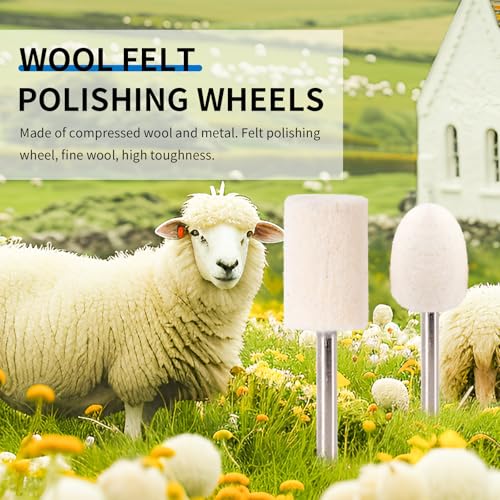 110PCS Polishing Buffing Wheel for Dremel Polishing Kit | Polishing Wheel for Dremel Tool Accessories, with 1/8" Shank Jewelry Metal Buffing Wheels