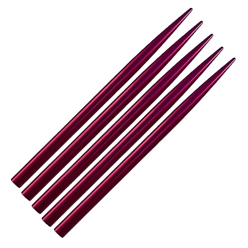 (5 Pack) of 3 1/2" Red Tapered Tip 550 Type III Paracord FID, Lacing, Stitching Needles - color: Red, size: 5 Pack