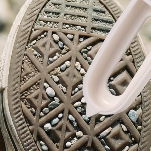 2 in 1 Suede Rubber Shoe Brush, Soft Household Rubber Shoe Cleaning Tools Supplies Easy to Hang, All-Round Cleaning Soft Shoe Brush for Shoes, Bags, Jacket, Purse, Sofa