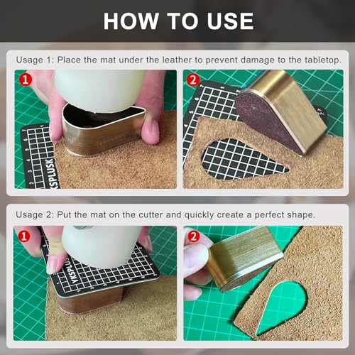 9 Pcs Leather Hole Cutter Set, 9 Sizes Teardrop Shaped Cutting Dies Tool, Cutting Mold Punching Die Set for DIY Craft, Leather Cutter Hollow Punching with Box - style: 9 Pcs Teardrop
