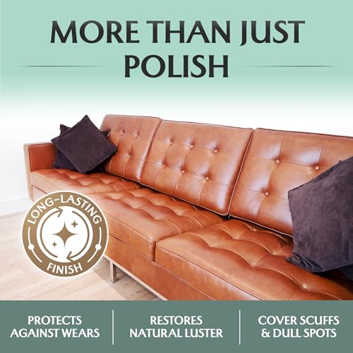 FORTIVO Furniture Salve for Leather - Polisher, Moisturizer, and Restorer for Couches and Furniture - Conditioner for Leather, Wood, and Vinyl - Repair Salve with Brush - 4oz (Pack of 2) - size: 4 Ounce (Pack of 2)