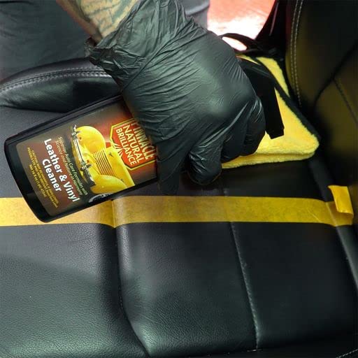 Pinnacle Natural Brilliance Leather Combo | Automotive Leather Conditioner & Vinyl Cleaner | Clean & Condition Combo Kit | 2-Piece Set | PIN-250340 | 2 x 16oz Bottles