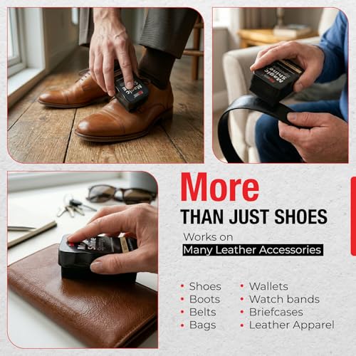 JobSite Instant Express Leather Boot & Shoe Shine Sponge - Brown - 2 Pack - color: Brown - 2 Pack