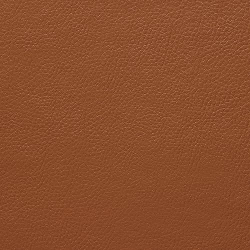 Textured Faux Leather Fabric, Smooth Pebble Grain Vinyl Sheets, Embossed Material, Upholstery, Fashion Apparel, Automotive, DIY and Crafting Pleather - Cut by The Yard (Ginger) - color: Ginger, size: Cut By The Yard
