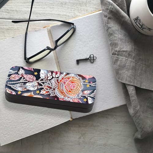 Diamond Painting Eye Glasses Case - color: Flower 3