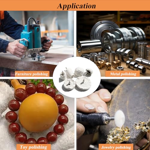 12PCS Buffing Wheel for Drill, Multi-Specification | Buffing Pad Polishing Wheel Kits, For Metal, Aluminum, Stainless Steel, Chrome, For Jewelry, Wood, Plastic - size: 12pcs