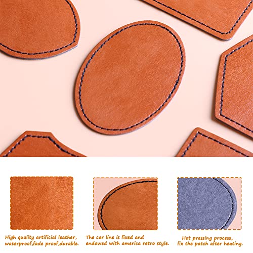 30PC Blank Hat Patches Laserable Leatherette Patch Adhesive Faux Leather Patches Blanks for Hats Fabric Custom Repair Sew Laser Glowforge Supplies - color: Khahi