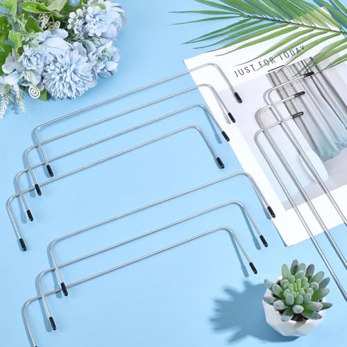 CRAFTYMELODY 10Pcs Metal Internal Wire Frames Handbag Purse Frame Rectangle Internal Bag Frame Hardware for Lunch Bag Purse Backpack Wallet DIY Sewing and Crafting Making Supplies Accessories - size: 73x251x3mm