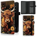 Checkbook Cover for Duplicate Checks,Slim Durable RFID Blocking Checkbook Credit Card Holder for Personal and Business Checks-Beautiful Highland Cow - color: Beautiful Highland Cow