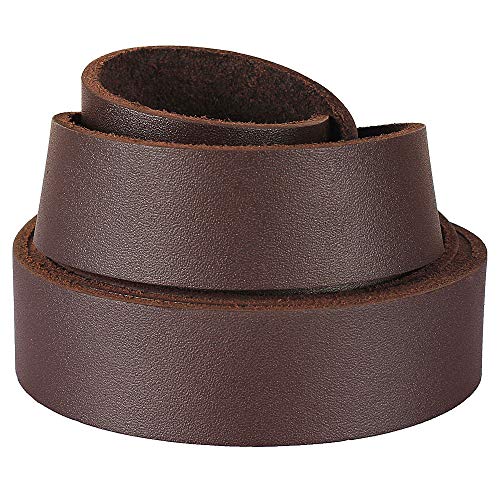 (TM) Genuine Leather Strap Leather Strip 1 Inch Wide and 72 Inches Long, Chocolate Brown - color: Chocolate, size: 1inches_2yards