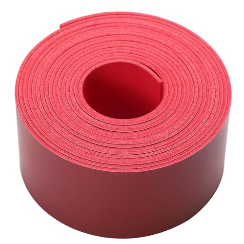 Picheng Faux Leather Strap for Crafts: 2 Inch Wide 138" Long Leather Strips - color: Big Red, size: 2 Inch