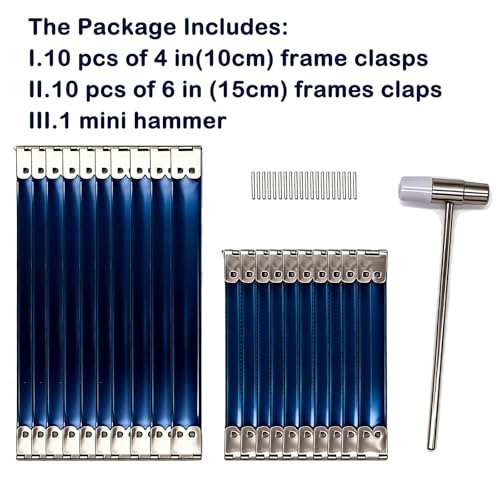 20Pack 2 Sizes 4 in and 5.9 in Metal Internal Flex Frame Kiss Clasp,Purse Frame Coin Handbag Coin Purse Handmade Wallet DIY Craft