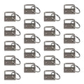 20 PCS Keychain Wristlet Hardware Set, 1 Inch Key Fob with Rings for DIY Bag Webbing, Lanyard & Wrist Strap Making Supplies (20pcs-Black) - color: 20pcs-Black