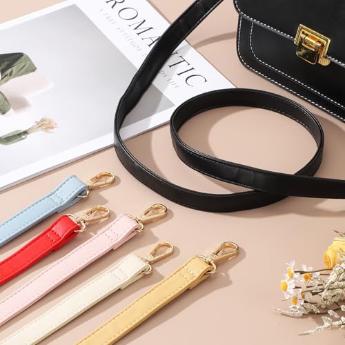 uxcell Leather Purse Strap Replacement Crossbody, 27.6-51.2 Inch Adjustable Bag Strap Purse Straps for Women Crossbody Bags Shoulder Bag Handbag, Blue | Adjustable Bag Strap for Women Crossbody Bags Shoulder Handbag - color: Blue