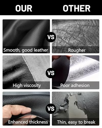 BOUYEER Leather Repair Patch Tape Kit,Self Adhesive Leather Repair for Sofa，Car Seat,Office Chair,Furniture,Jacket,Waterproof Strong Adhesive Vinyl Repair Kit. 16 in x 31 in,Dark Brown - color: Dark Brown, size: 16 in x 31 in