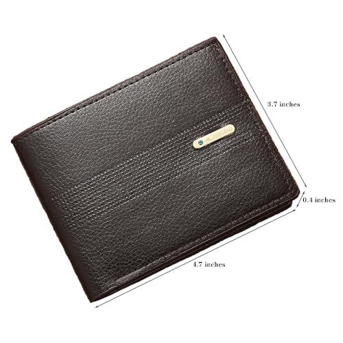 Slim Wallet for Men with Money Clip, Minimalist Wallet with Zipper, Bifold Mens Wallets with Credit Card Holder, PU Leather Men's Wallet with Coin Purse, Carteras Para Hombres (Coffee Z) - color: Coffee Z